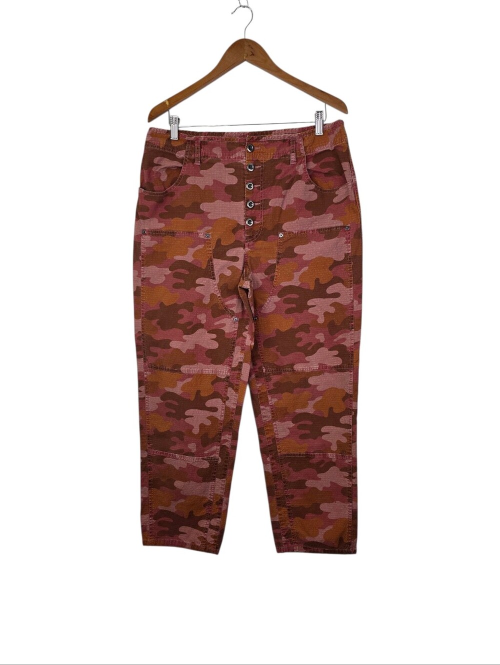 Sundance Catalog Quincy Ripstop Size 12 Camoflauge Pants Multicolor Lightweight